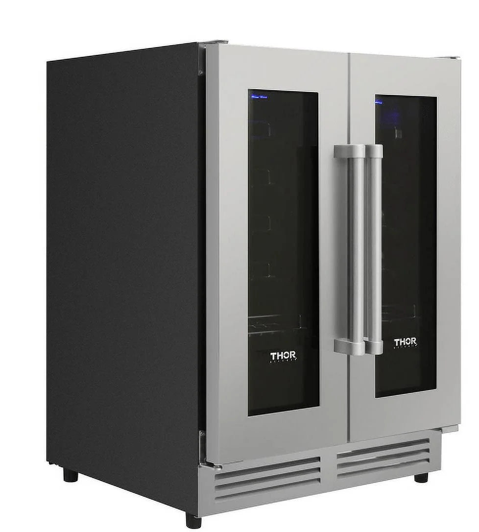 42 Bottle Dual Zone French Door Built-In Wine Cooler P39690