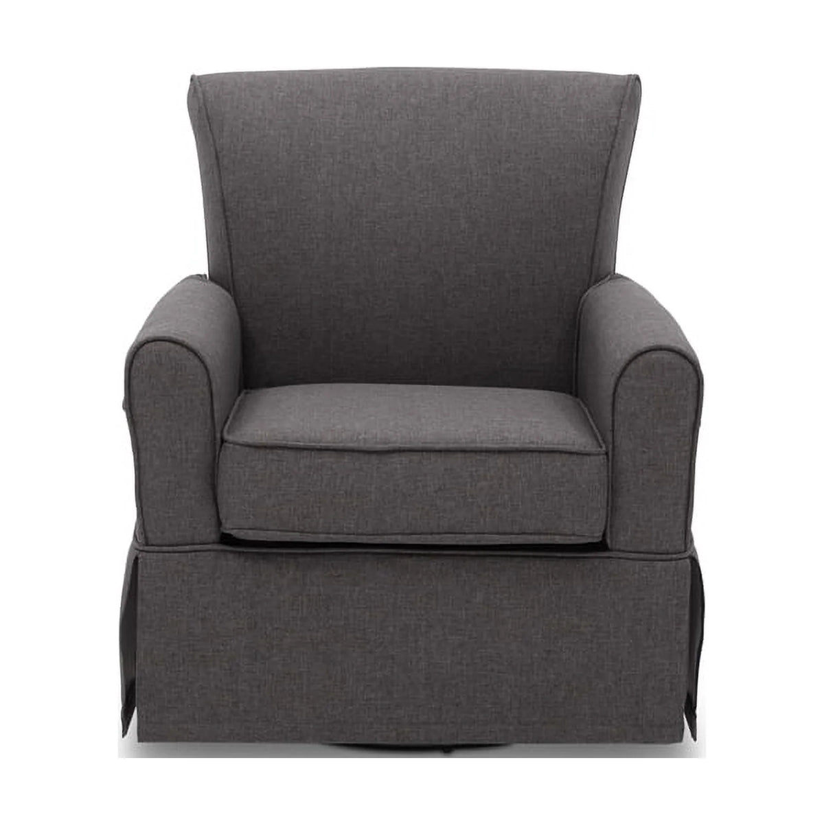 Charcoal Fabric Upholstered Swivel Glider Rocker Chair G18880