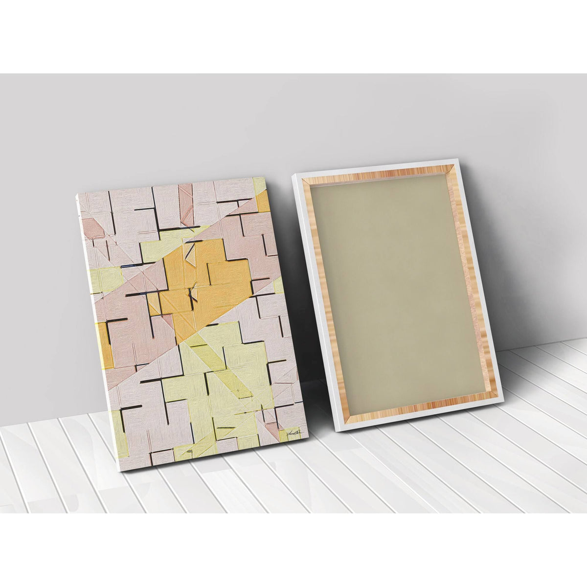 Pastel Wall Premium Stretched Canvas in Multi-Color L288501