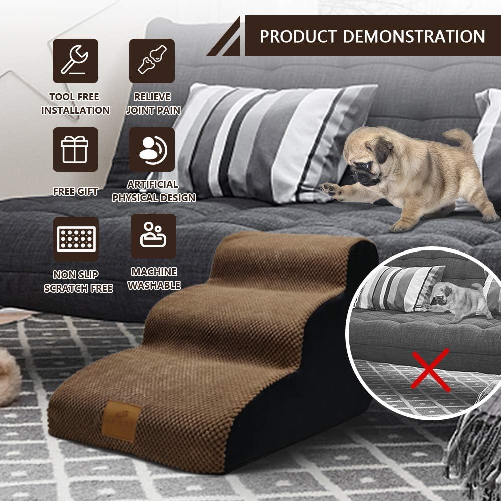 3 Tiers Foam Dog Ramps Steps F378