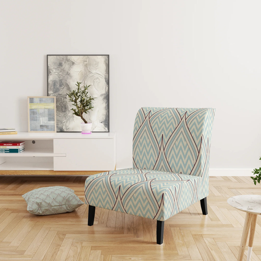 Upholstered Mid-Century Accent Chair E9321