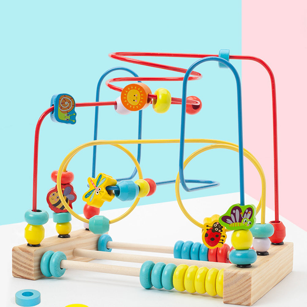Solid Wood Bead Maze Toys L706
