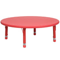 45 inch Round Plastic Height Adjustable Activity Table Y952