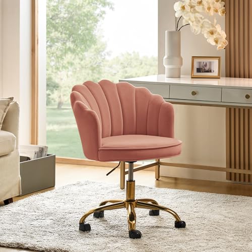 Teal Velvet Upholstered Desk Chair D964972