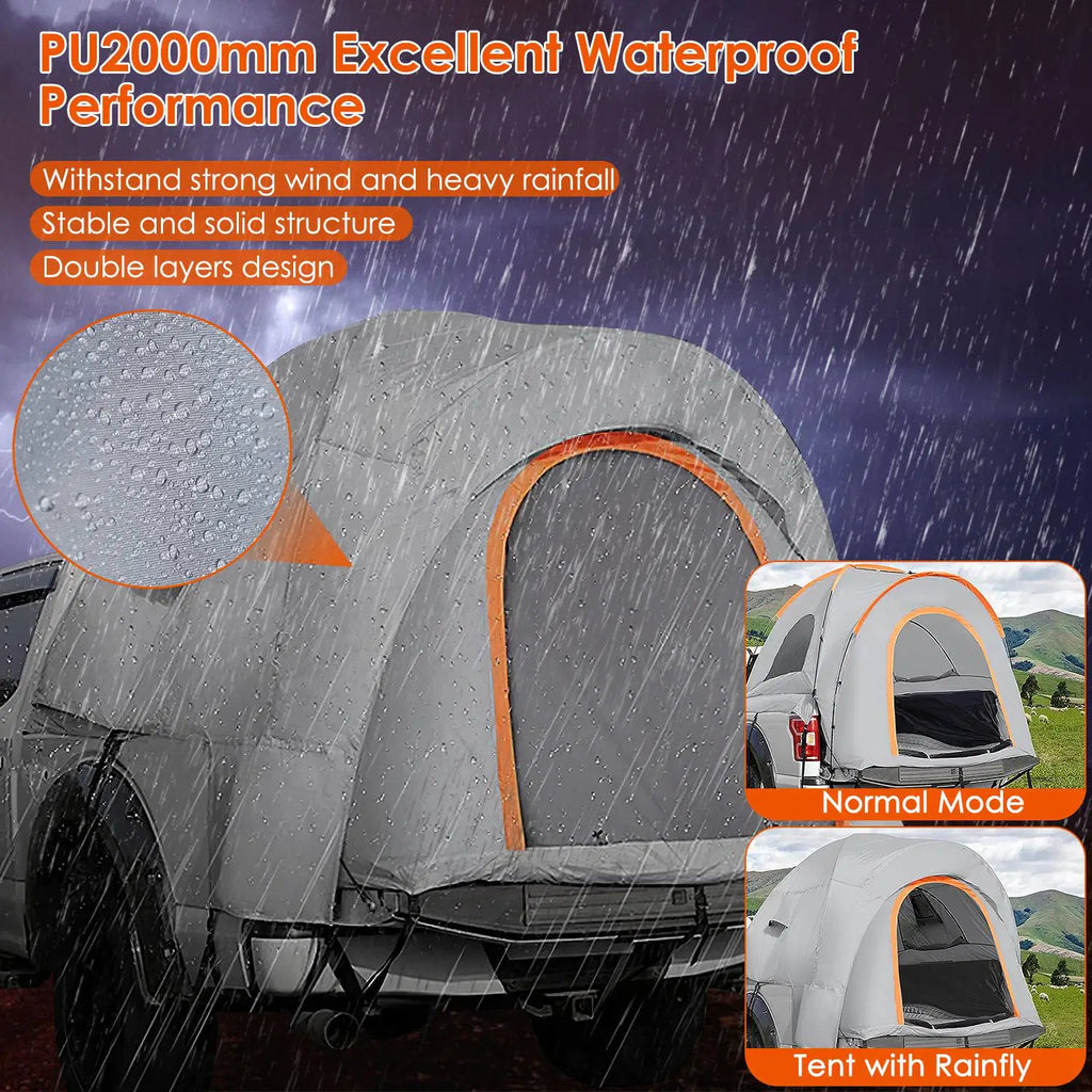 Waterproof Pickup Truck Tent with Carry Bag O434