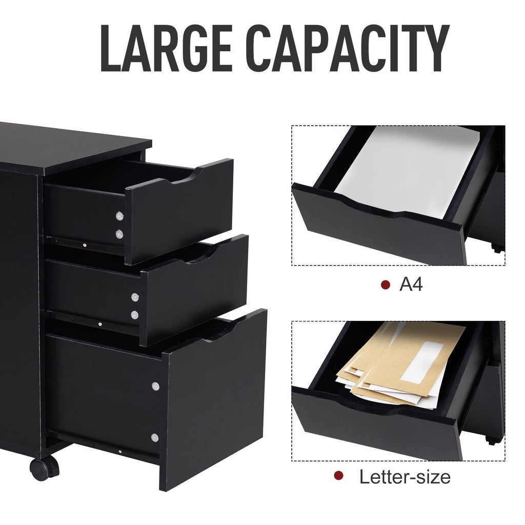 3 Drawer Rolling File Cabinet D179387