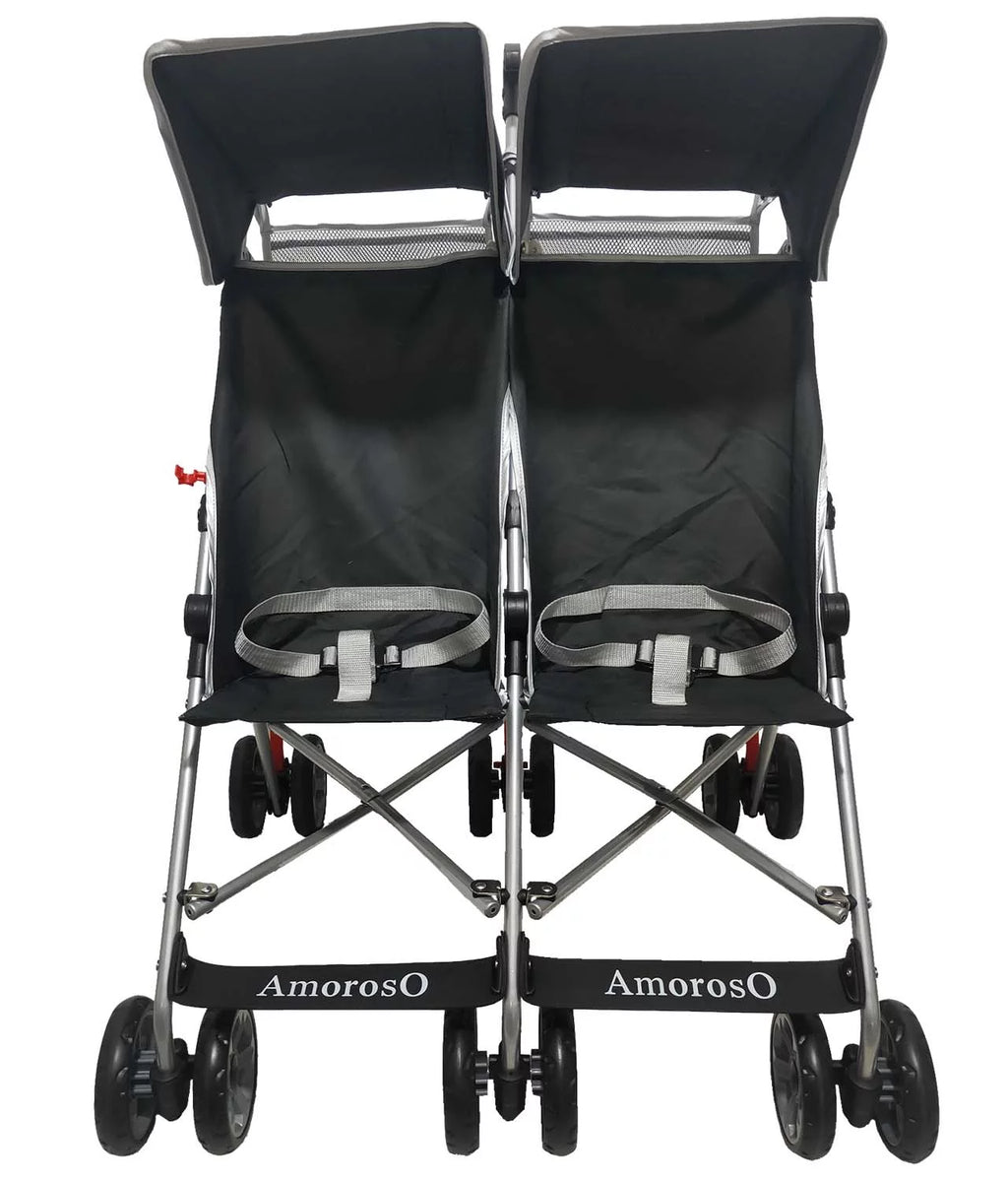 Black Double Umbrella Stroller with EVA Wheel Z75335