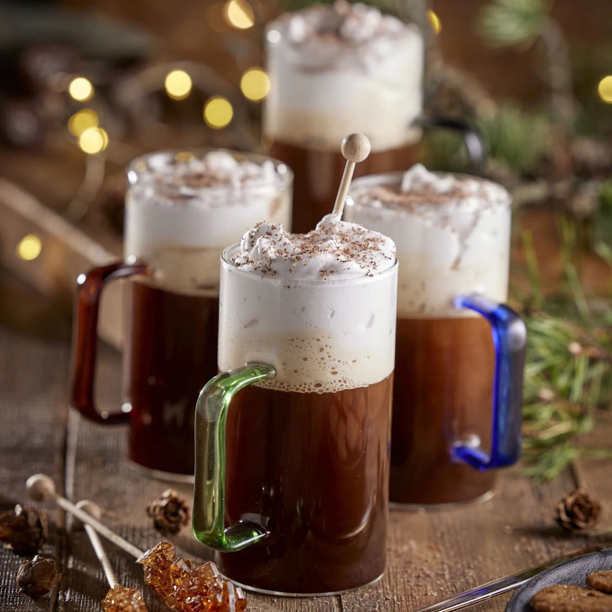 Glass Mug 35 cl 4pcs Assorted B78527