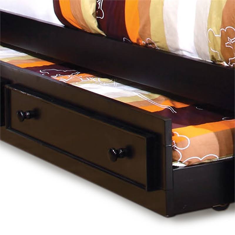 Black Solid Wood Trundle Z590