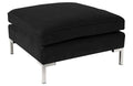 Gray Velvet Ottoman F181