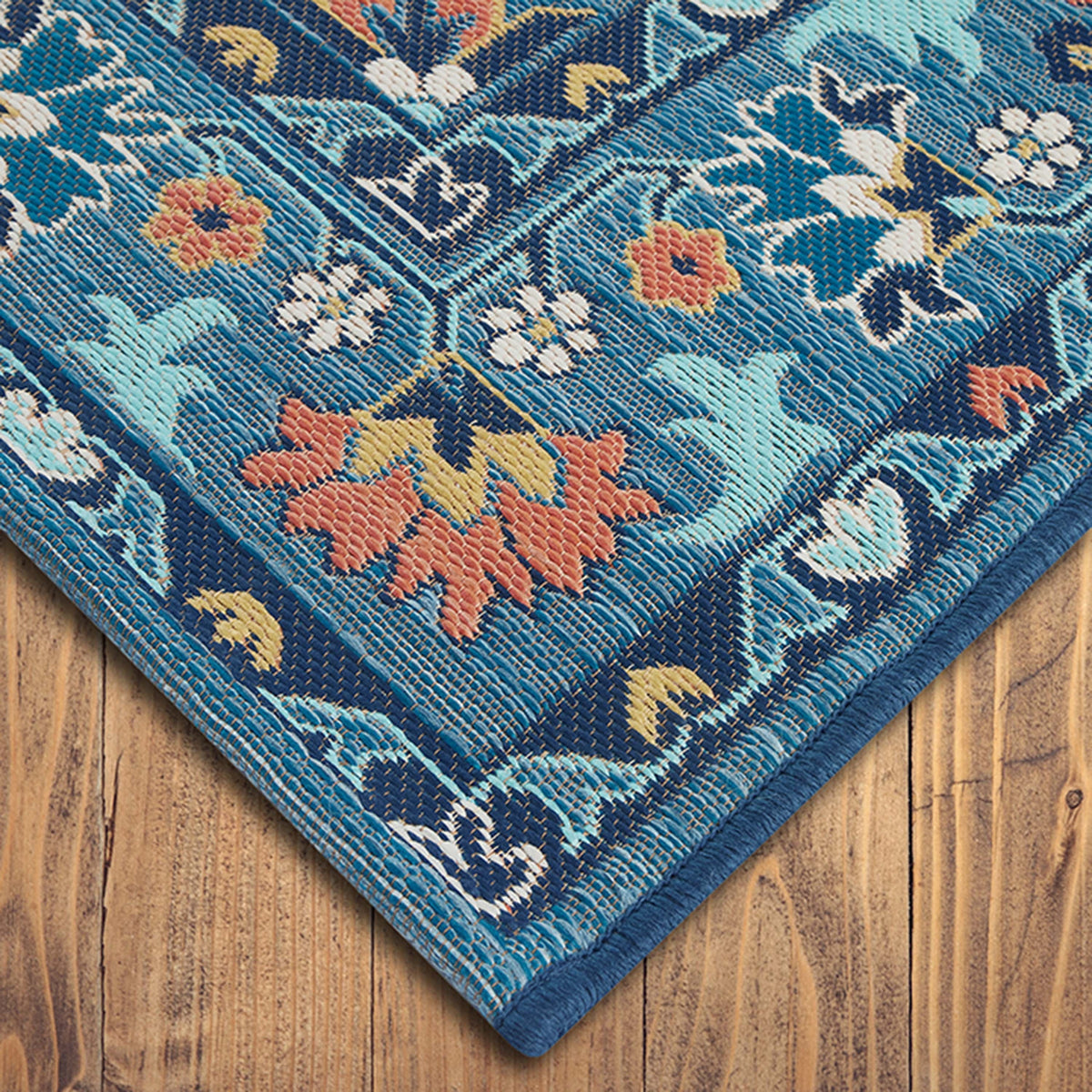 Indigo Blue 5' x 7' Outdoor Rug P90955