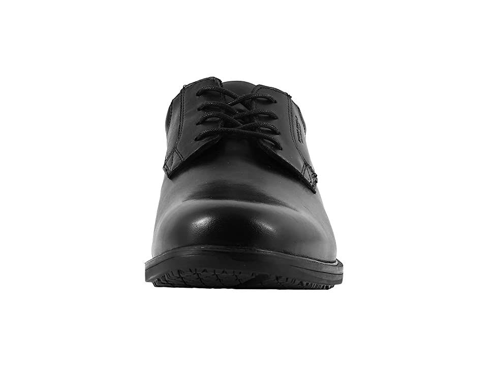 Black Plain Toe Derby Shoes Z248