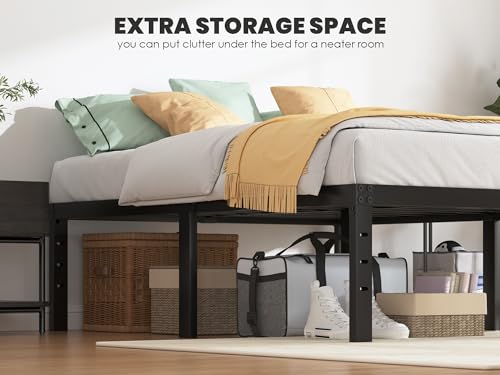 Full Size 18 in Heavy Duty Metal Platform Bed Frame R842