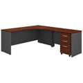 72"W Corner Desk with Return and Mobile Cabinet A591411