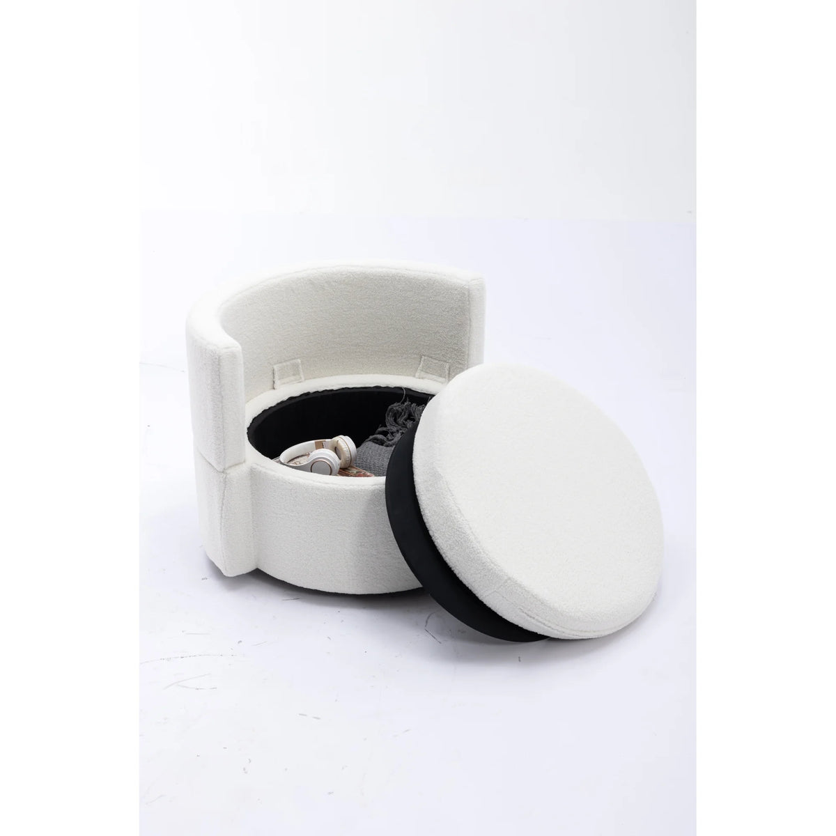 Ivory Swivel Storage Chair X737