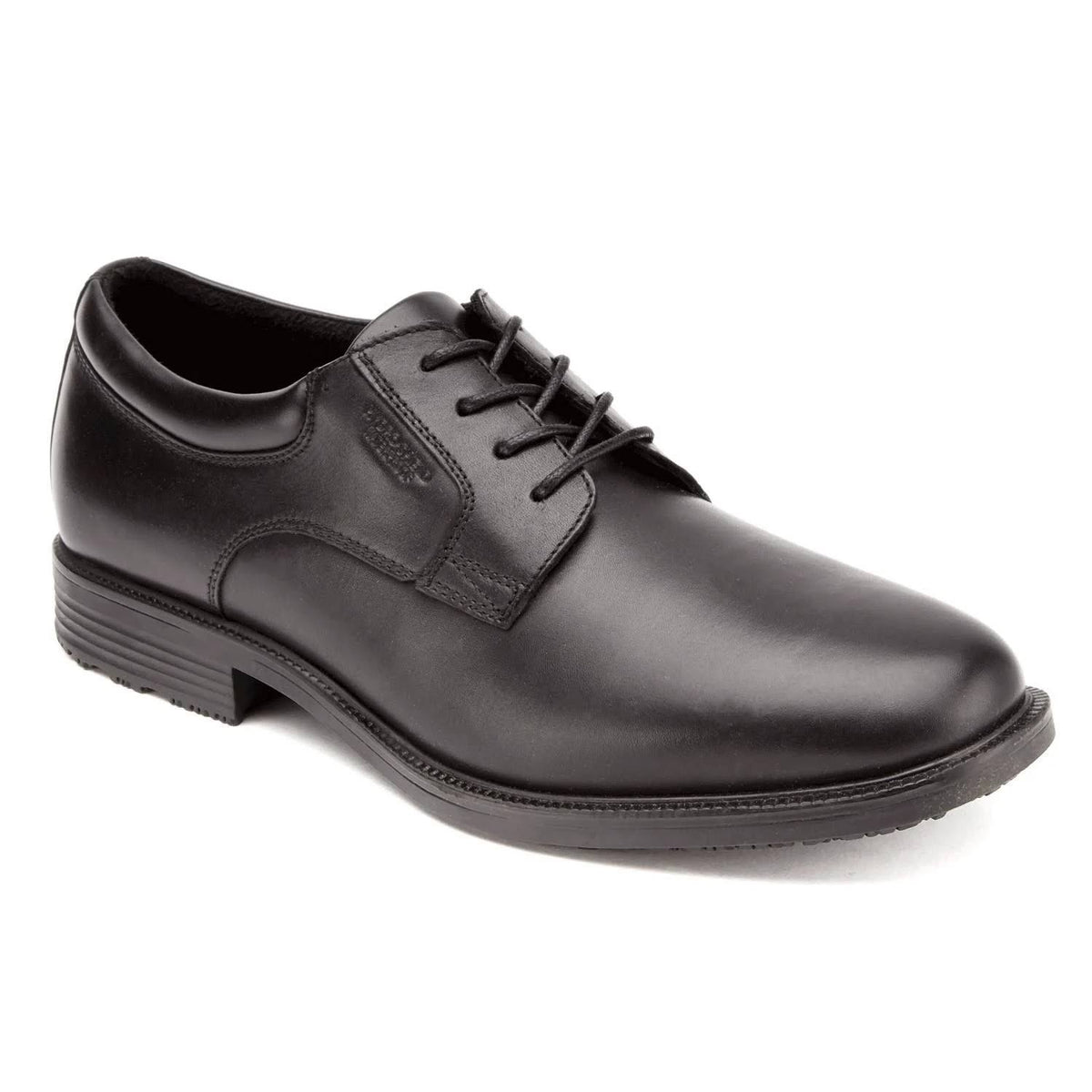 Black Plain Toe Derby Shoes Z248
