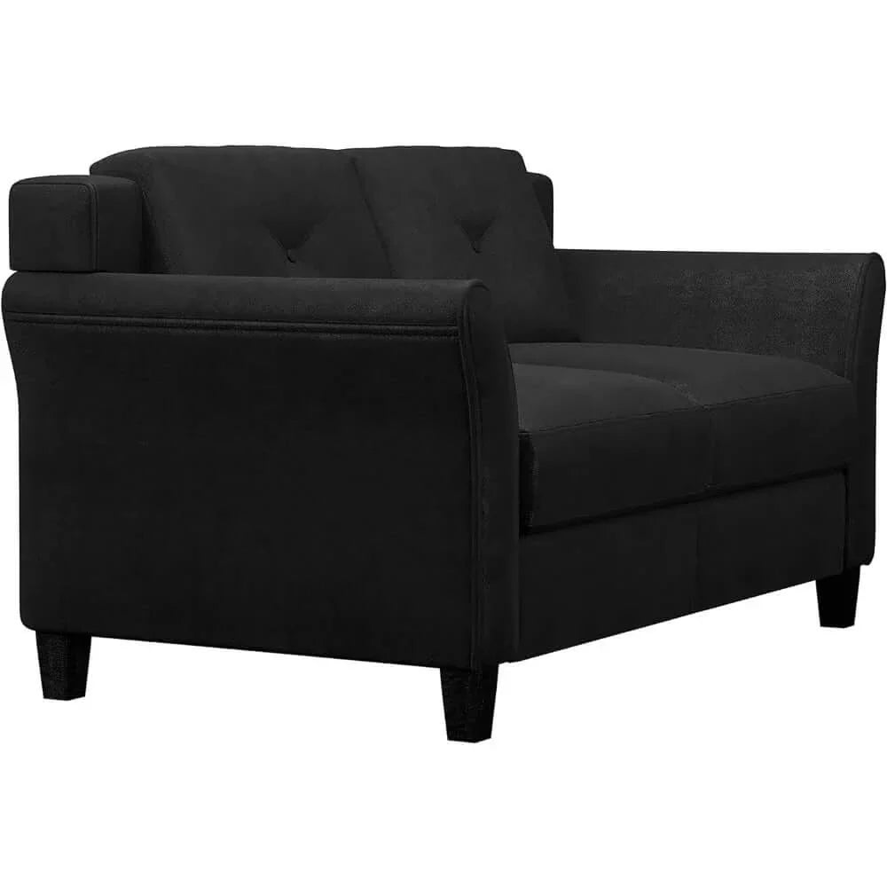 Black 2-Seater Sofa A116