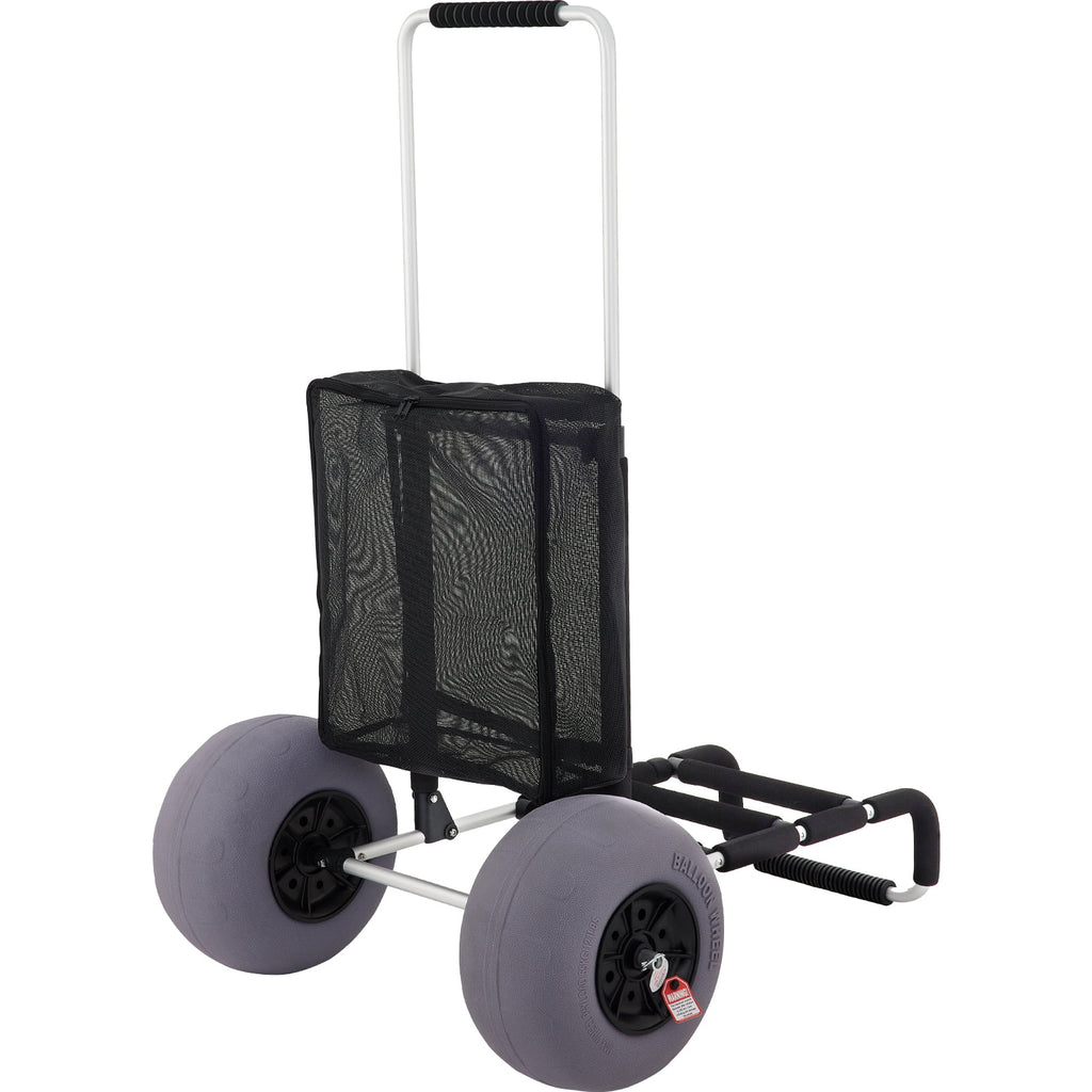 Beach Cart 165LBS Capacity Adjustable Handle 13" Balloon Wheels X84571