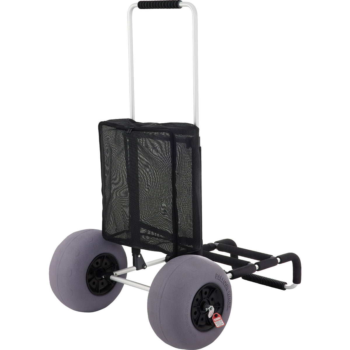 Beach Cart 165LBS Capacity Adjustable Handle 13" Balloon Wheels X84571