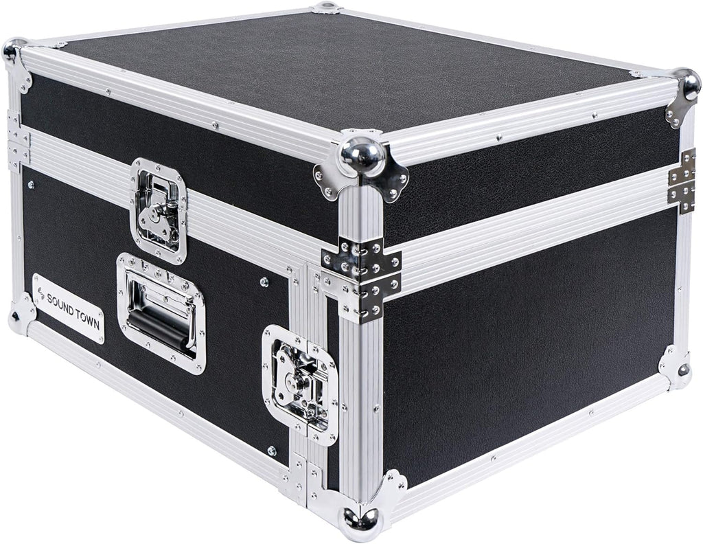 4U PA DJ Pro Audio Rack Case with 13U Slant Mixer Top C572796