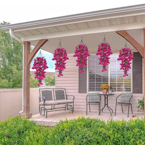 2PCS UV Resistant Bougainvillea Silk Vine Flowers E75745