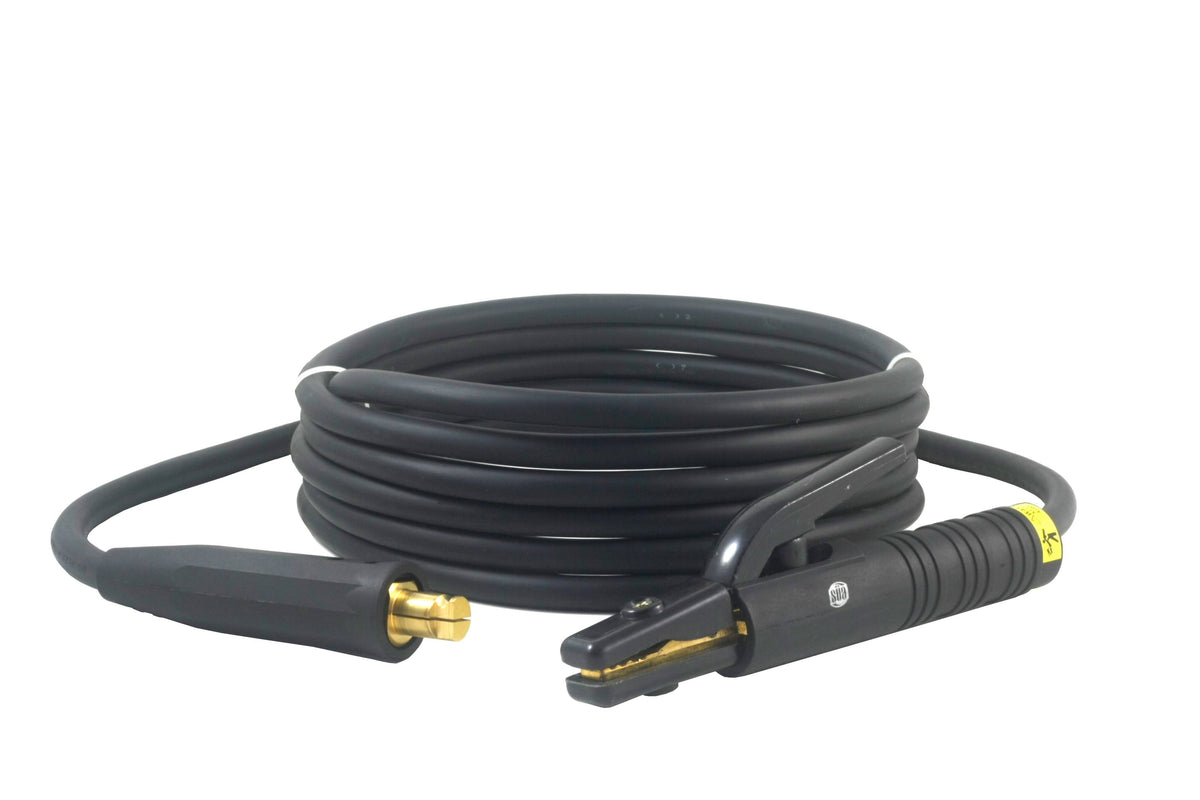 200 Amp Welding Ground Clamp Lead Assembly with Dinse Connector and #2 AWG Cable (75 Feet) A576009
