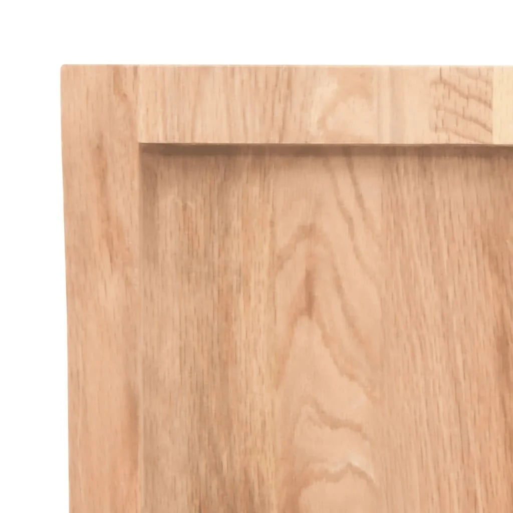 Light Brown Treated Solid Wood Live Edge Table Top A30333