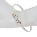 Tiffany 925 750 combination hook & eye bangle E728791