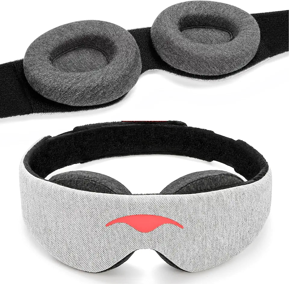 100% Light Blocking Adjustable Sleep Mask with Detachable Eye Cups U7929