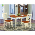 3Pc Rectangular Table With 2 Double X Back Chairs S583166
