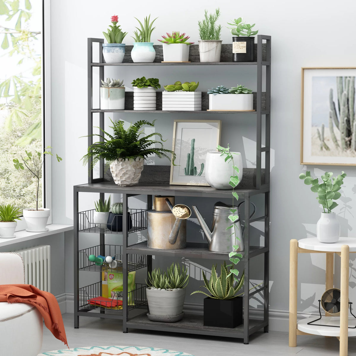 5-Tier Kitchen Bakers Rack with Baskets C9297