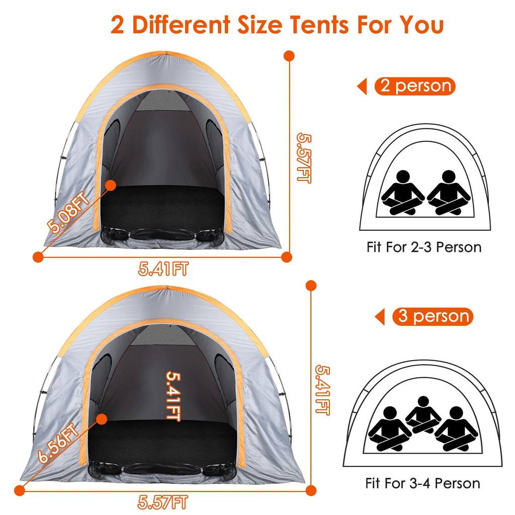 Waterproof Pickup Truck Tent with Carry Bag O434