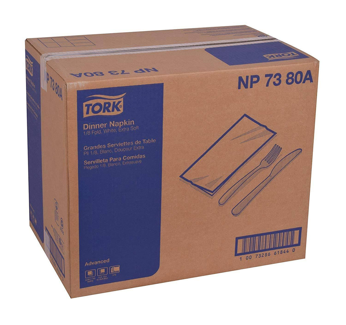 Extra Soft 3-Ply Dinner Napkin, White Z8019
