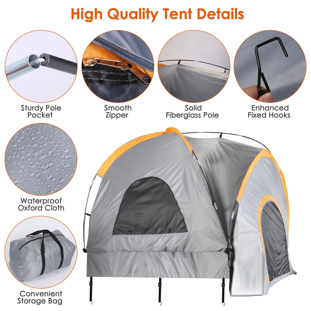Waterproof Pickup Truck Tent with Carry Bag O434