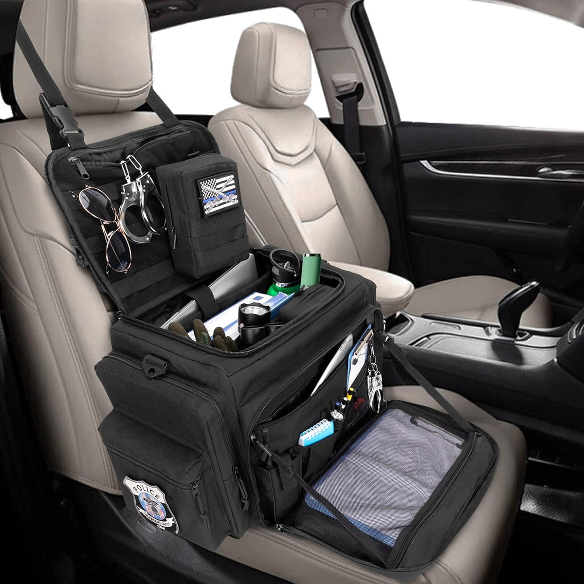 Black Patrol Bag with Laptop Layer N829
