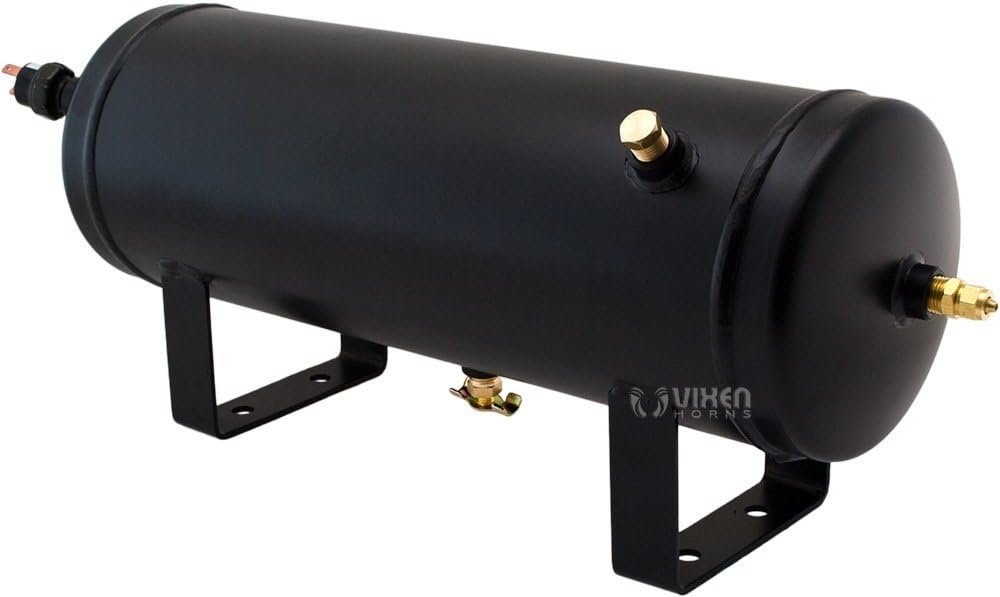 Train Horn Kit with 150psi Air Compressor, 1.5 Gallon Tank, 3 Trumpets D4302