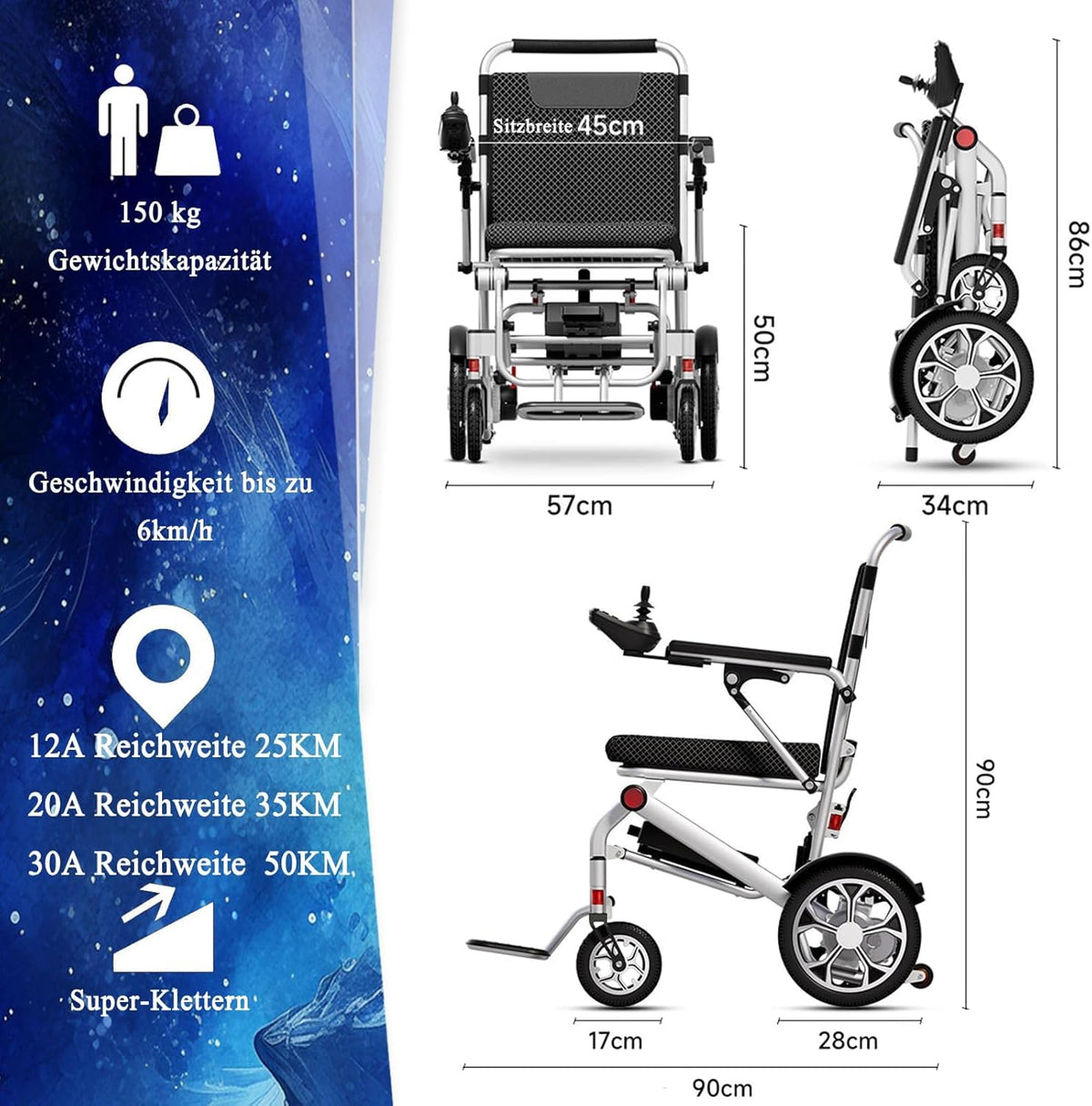 Lightweight Foldable Electric Wheelchair U2543