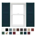 Vinyl Open Louver Shutters 1 Pair 14.5 x 55 Midnight Blue D44720