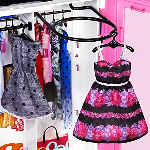 Blonde Fashion Doll & Pink Closet Playset with Clothes & 12 Accessories O7777