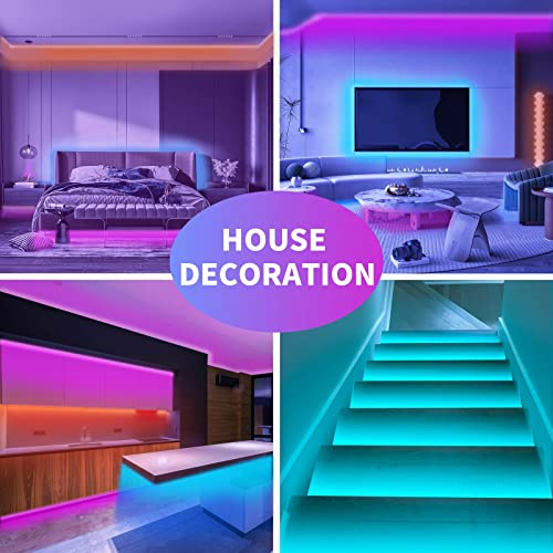 100ft RGB Music Sync Color Changing Led Strip Lights C141467
