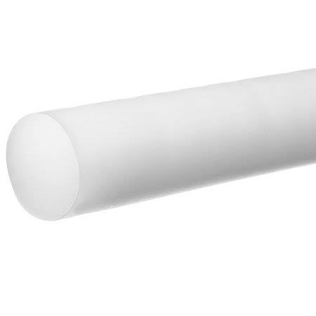 PTFE Plastic Rod 2x22 Diameter x 6 ft. Long M40240