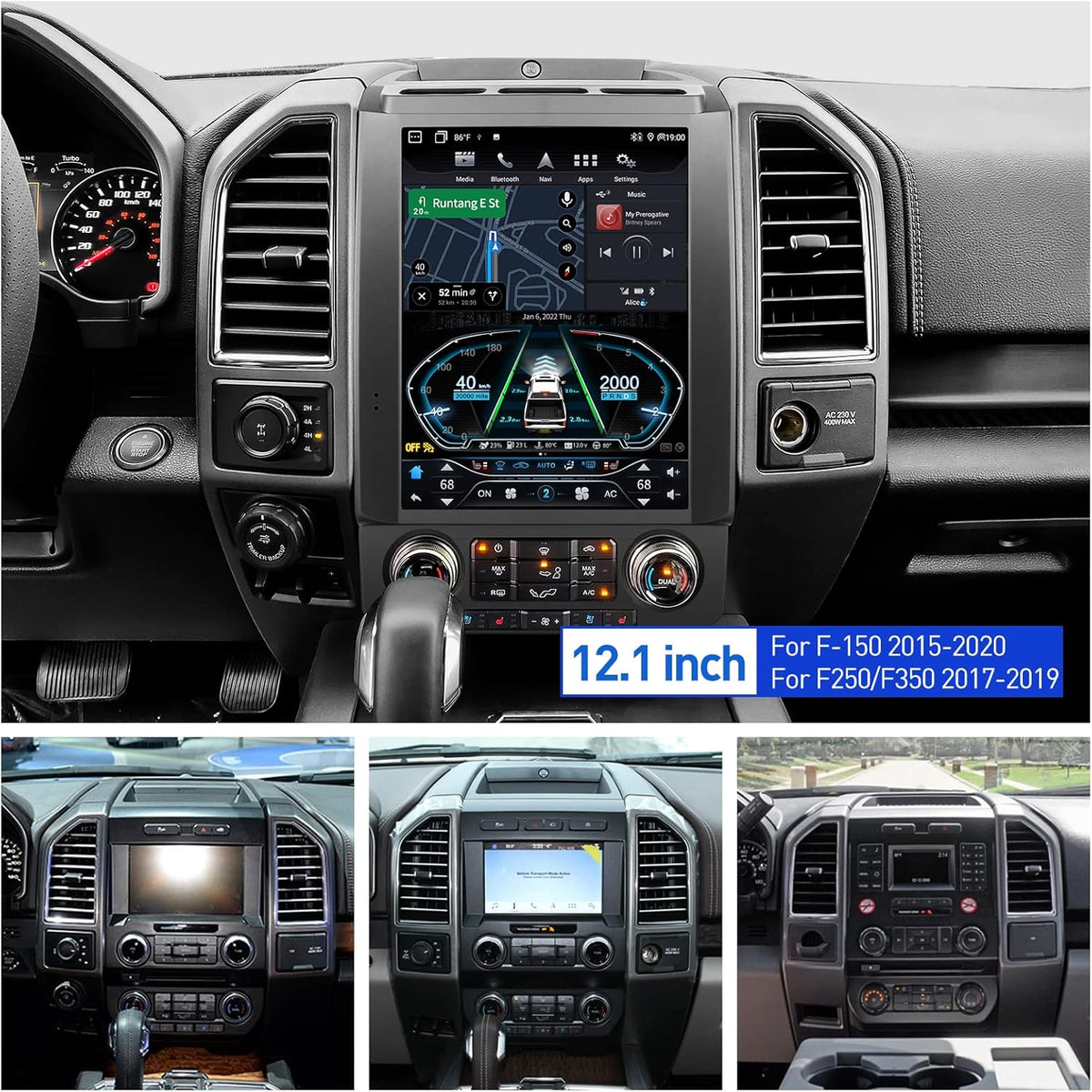 Car Radio Stereo with Wireless Carplay Bluetooth K874083