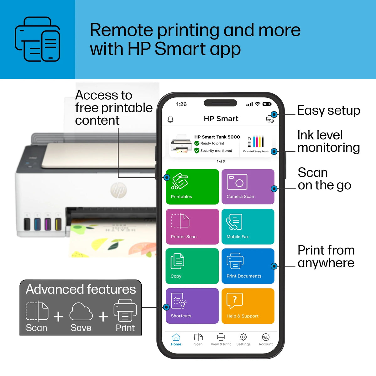 Wireless All-in-One Color Inkjet Printer Y315