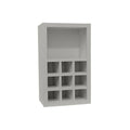 Shaker Assembled 18x30x12 in. Wall Kitchen Cabinet with Shelves and Dividers in Dove Gray Q788442