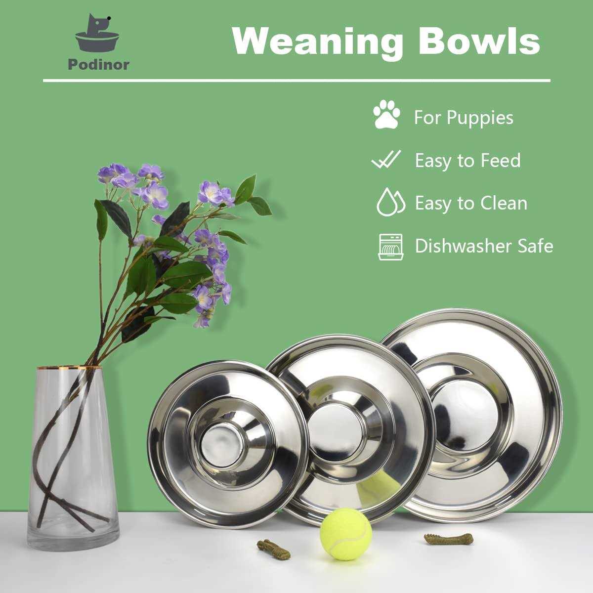 Stainless Steel Puppy Dog Bowls A49204