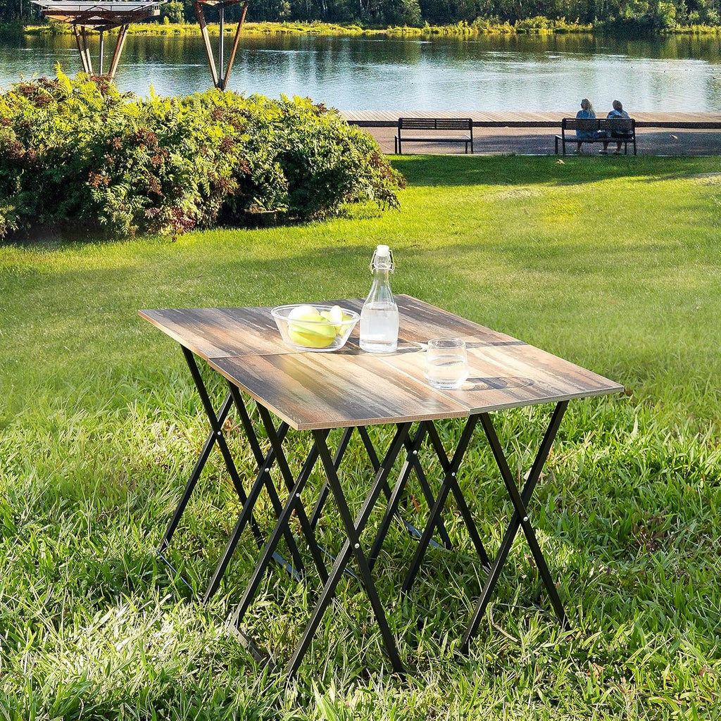 Set of 4 Folding Tv Tray Table A571465