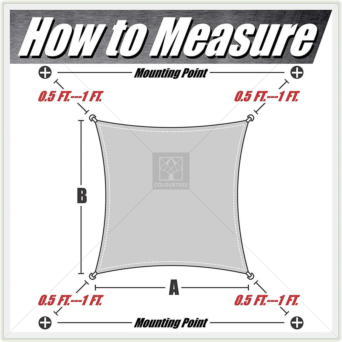 6' x 12' Rectangle Gray Sun Shade Sail Canopy I102019