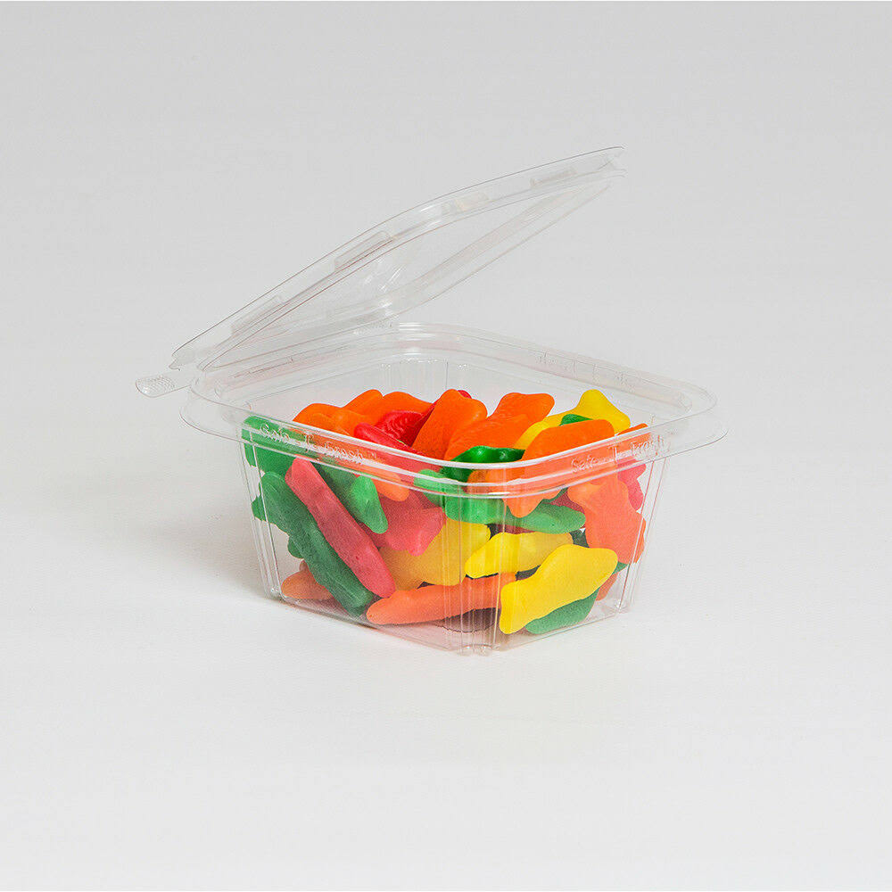 16 oz Clear Tear Strip Deli Container Tub F420326