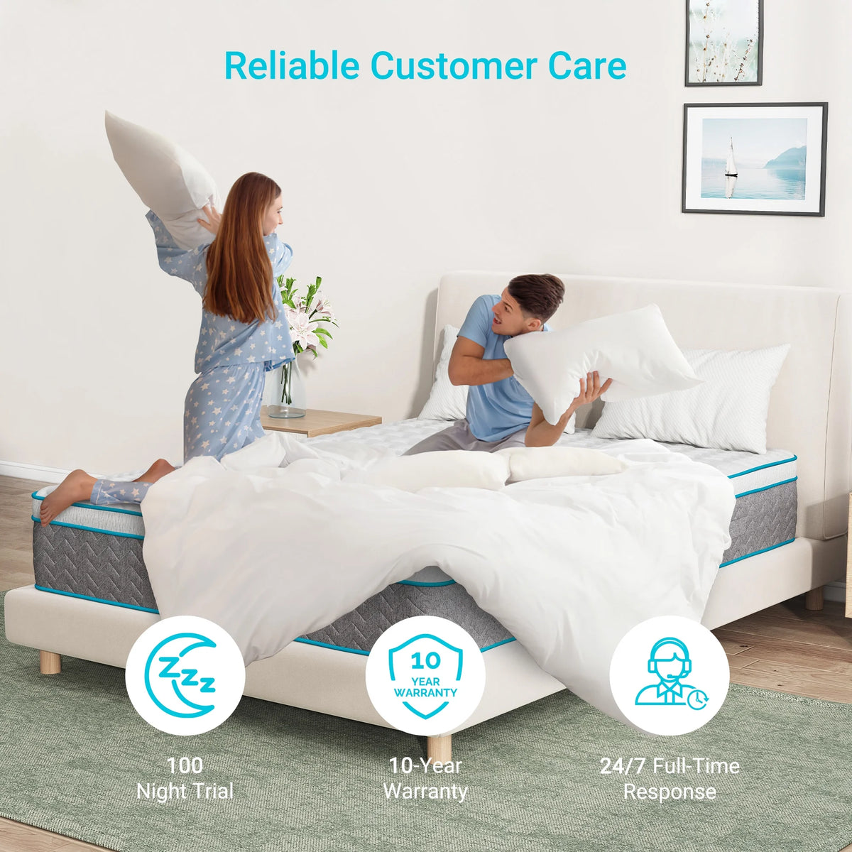 Full Size 10 inch Hybrid Mattress Q63634