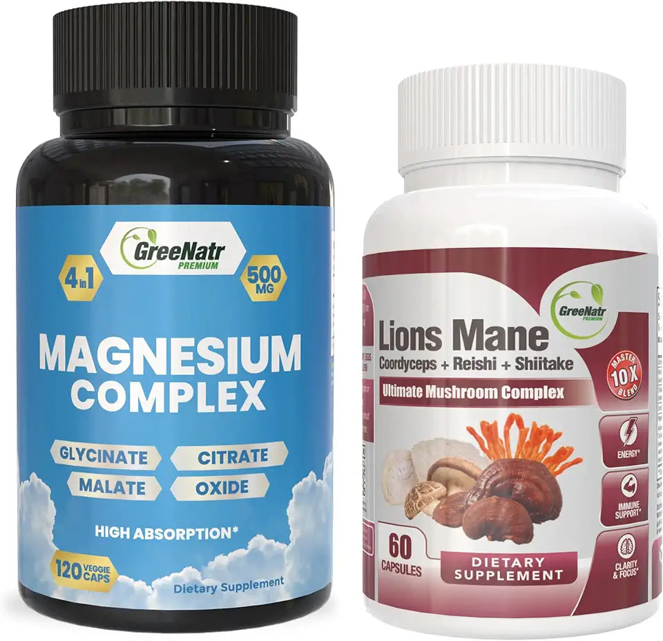 4 in 1 Magnesium Complex Plus 10 in 1 Mushroom Complex P928